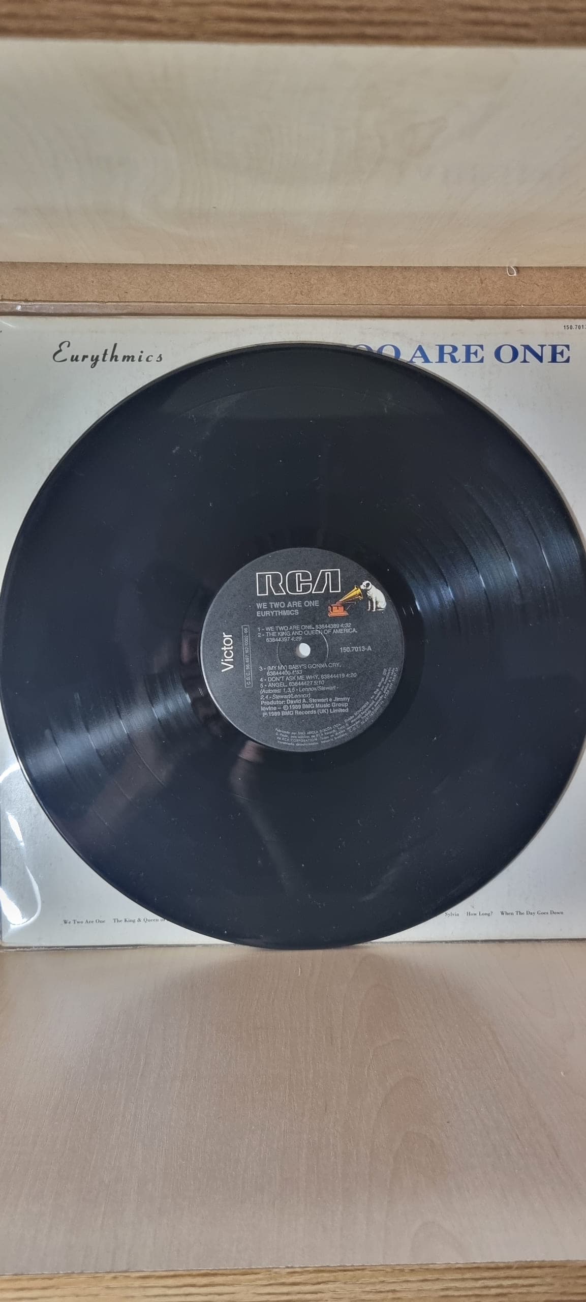Capa de Eurythmics — WE TOO ARE ONE