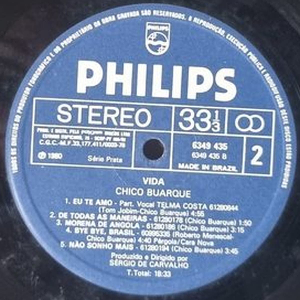 Etiqueta central de Chico Buarque — Vida