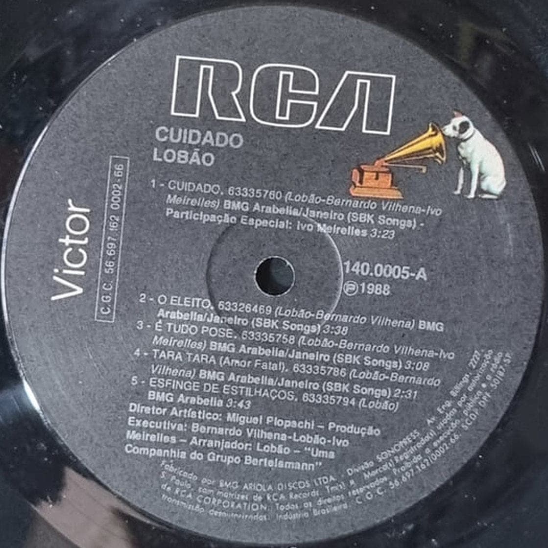 Etiqueta central de Lobão — Cuidado