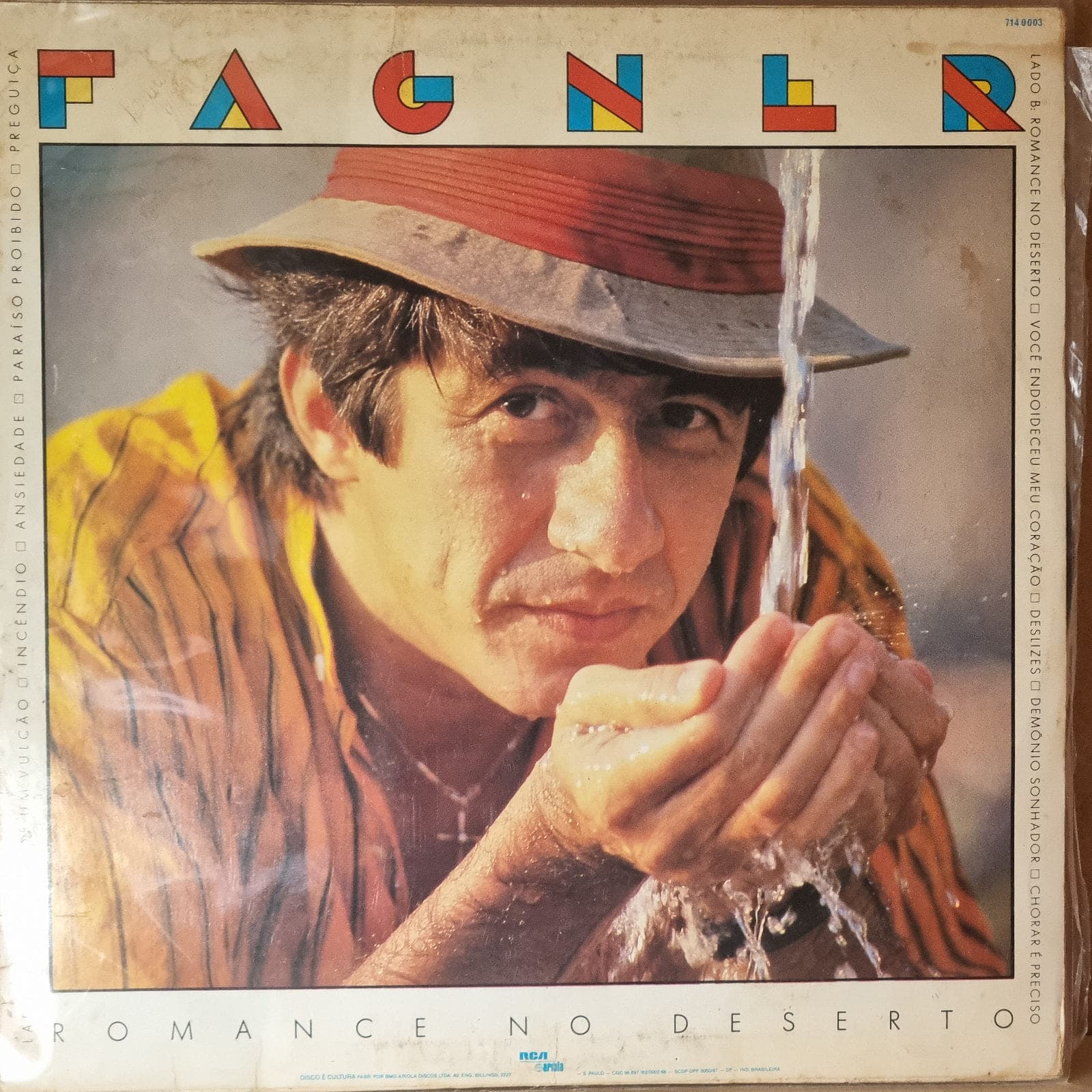 Capa de Raimundo Fagner — Romance no Deserto