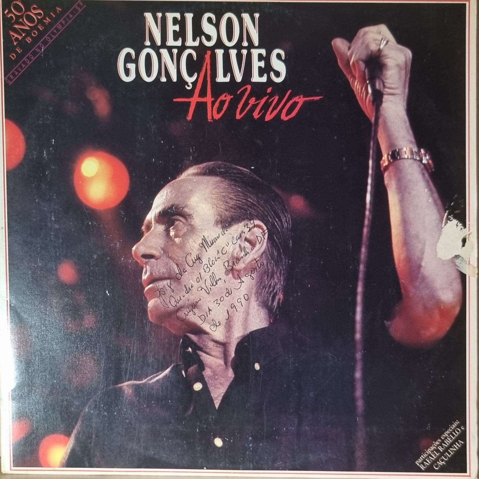 Capa de Nelson Gonçalves — 50 Anos de Boemia — Ao Vivo no Olympia