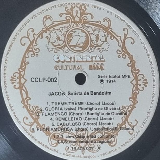 Etiqueta central de Jacob do Bandolim & Waldir Azevedo — Jacob do Bandolim & Waldir Azevedo n.2