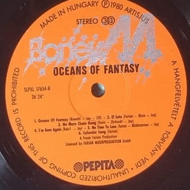 Capa de Boney M. — Oceans Of Fantasy