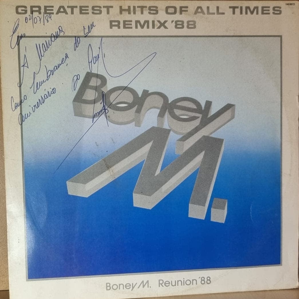 Etiqueta central de Boney M. — Greatest Hits of All Times Remix '88