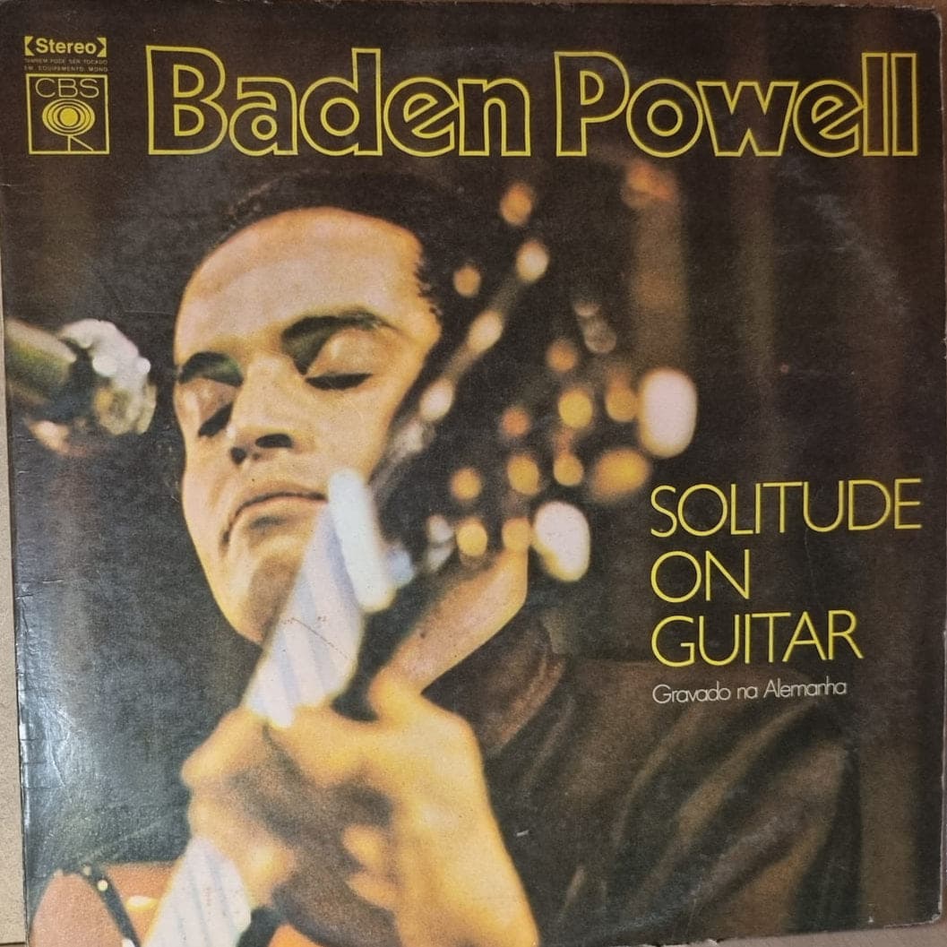 Etiqueta central de BADEN POWELL — SOLITUDE ON GUITAR