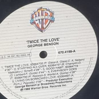 Capa de GEORGE BENSON — TWICE THE LOVE