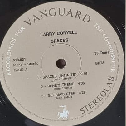 Capa de LARRY CORYELL — SPACES