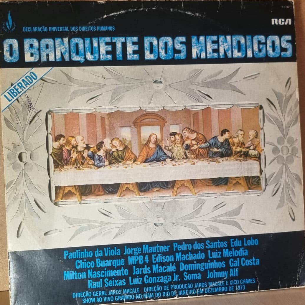 Etiqueta central de Various — DIREITOS HUMANOS NO BANQUETE DOS MENDIGOS