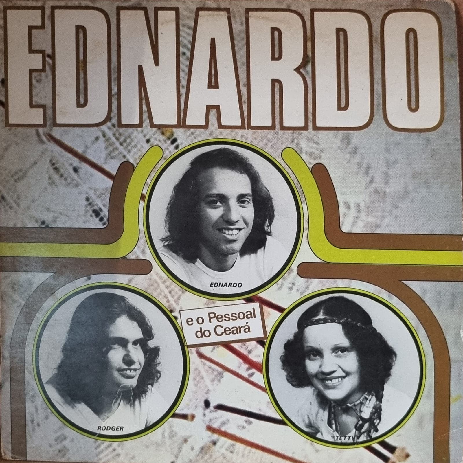 Etiqueta central de EDNARDO e o Pessoal do Ceará com TETTY e RODGER — EDNARDO e o Pessoal do Ceará