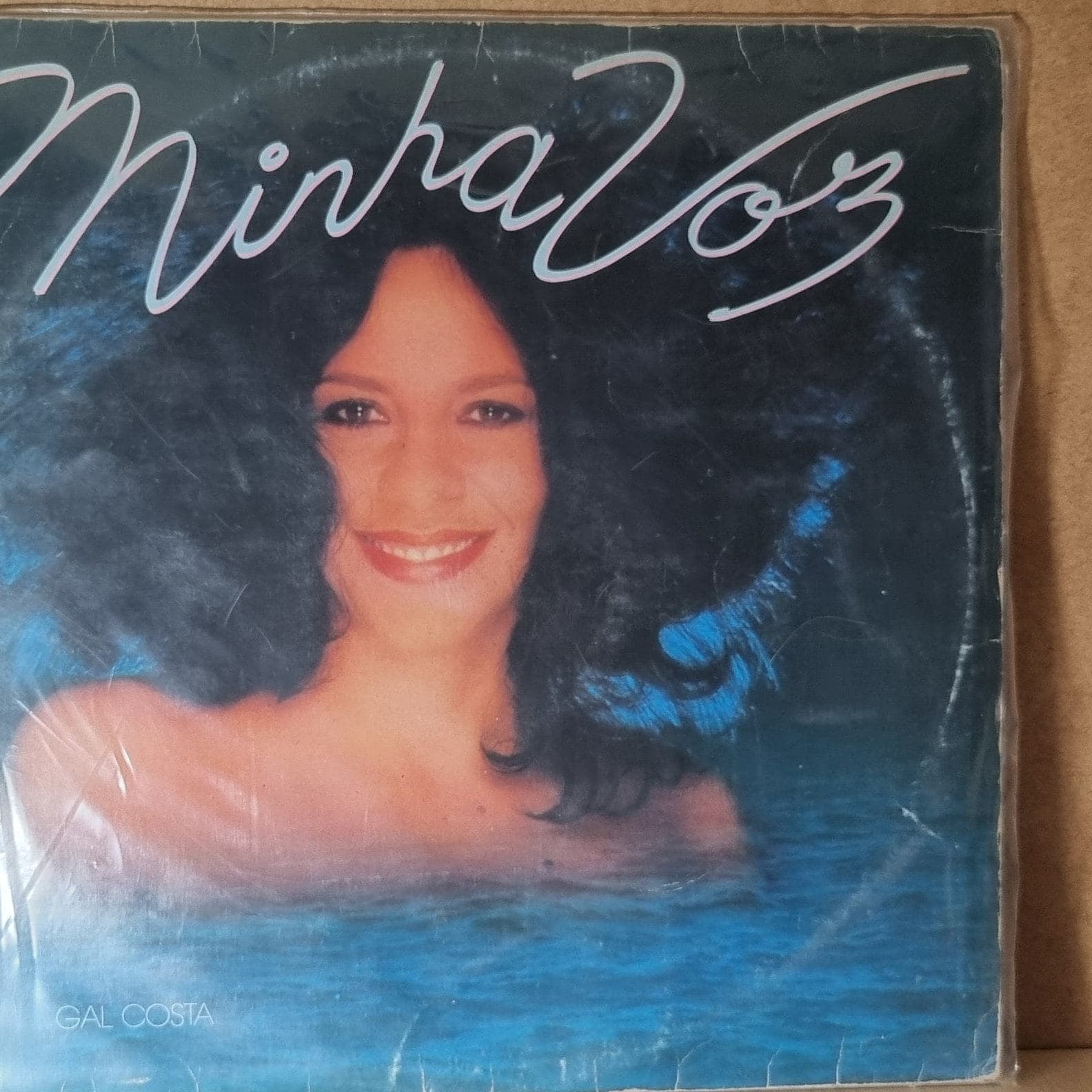Etiqueta central de GAL COSTA — MINHA VOZ