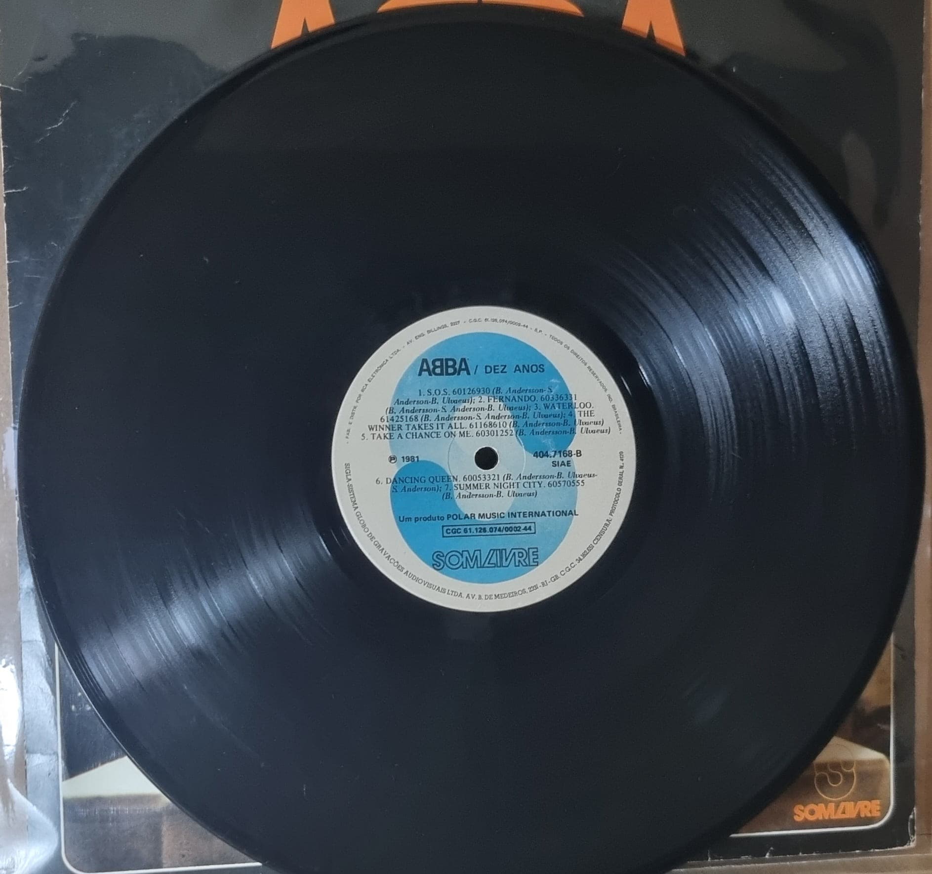 Capa de ABBA — DEZ ANOS