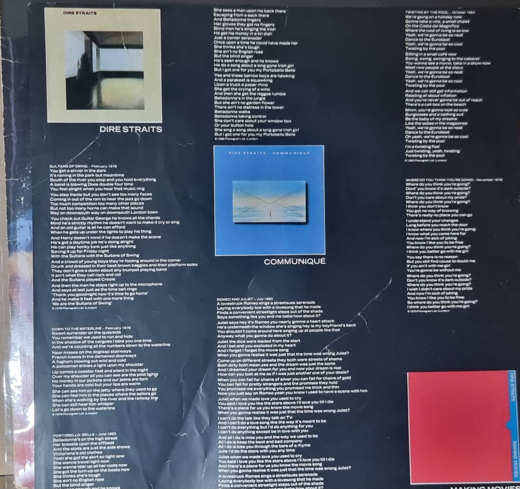 Contracapa de DIRE STRAITS — Money for Nothing