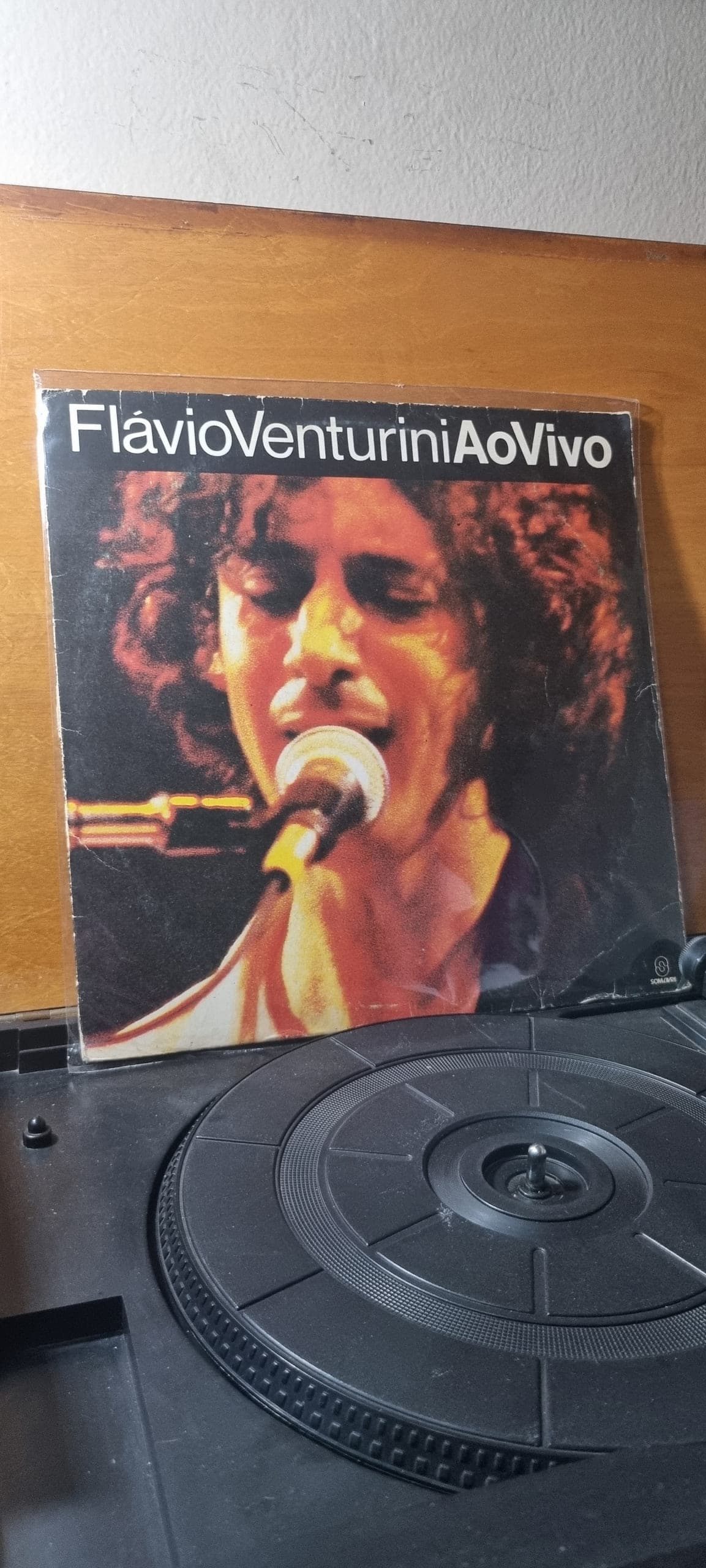 Etiqueta central de Flávio Venturini — Flávio Venturini Ao Vivo
