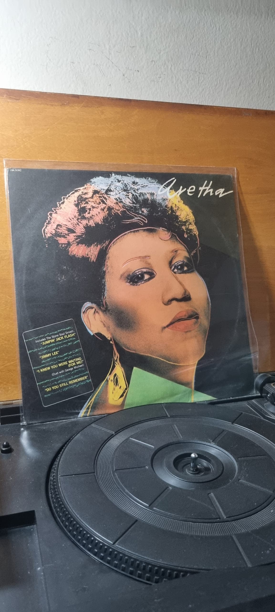 Etiqueta central de Aretha — Aretha