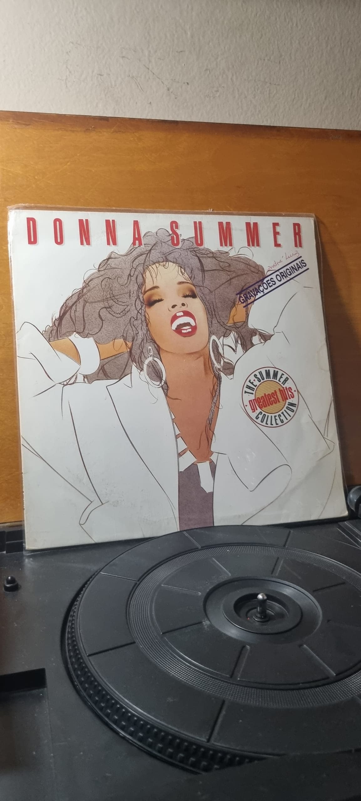 Etiqueta central de DONNA SUMMER — THE SUMMER COLLECTION / DONNA SUMMER - Greatest Hits