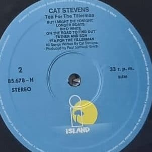Etiqueta central — Tea For The Tillerman