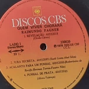 Etiqueta central — QUEM VIVER CHORARÁ