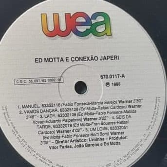 Etiqueta central — ED MOTTA & CONEXÃO JAPERI