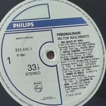 Etiqueta central — PERSONALIDADE