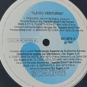 Etiqueta central — Flávio Venturini Ao Vivo