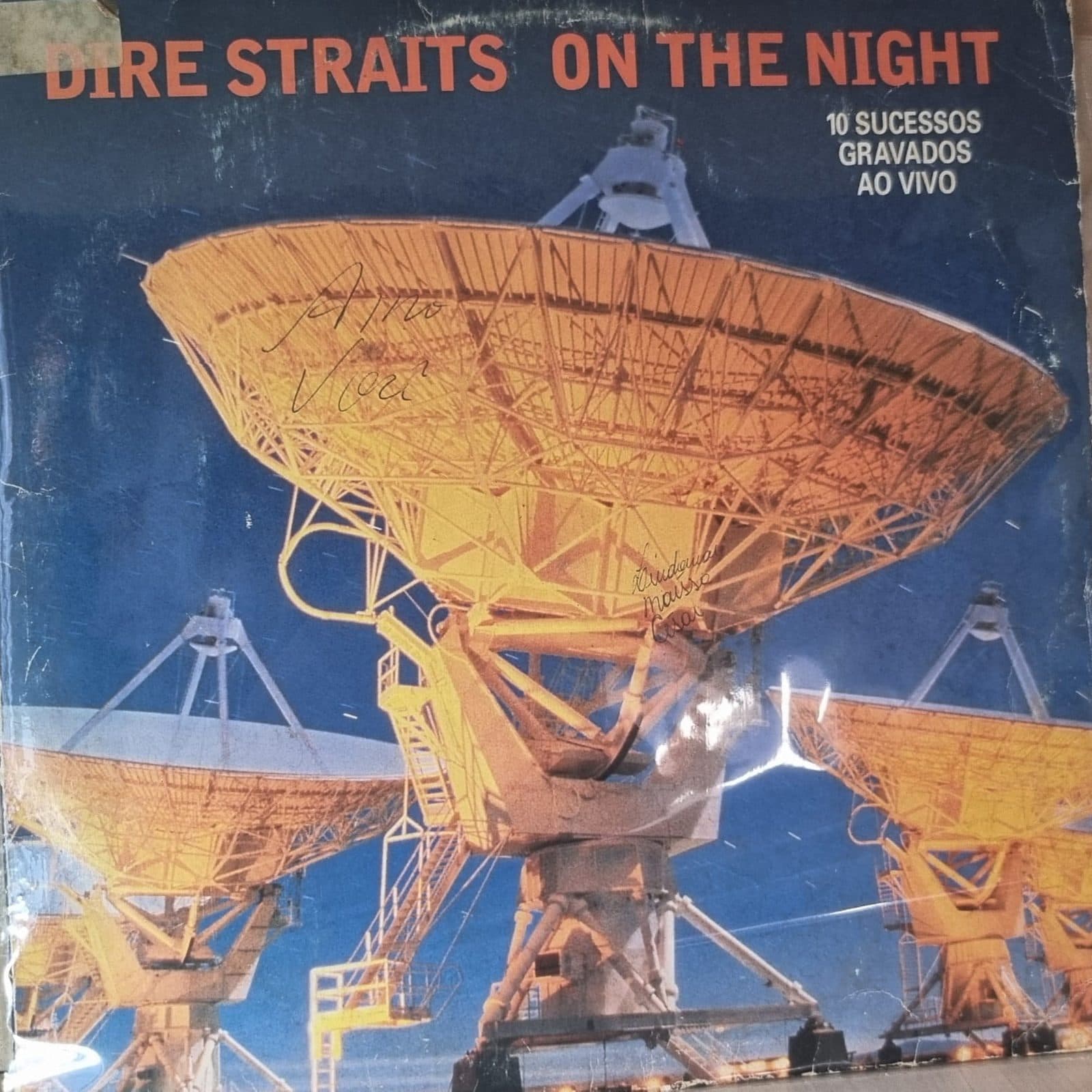 Capa de ON THE NIGHT, de DIRE STRAITS