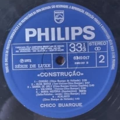 Chico Buarque - Construção - Rótulo